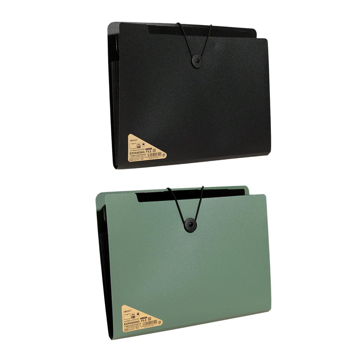 A4 File Folder Organizer Bag Document Holder 8 Layer PP