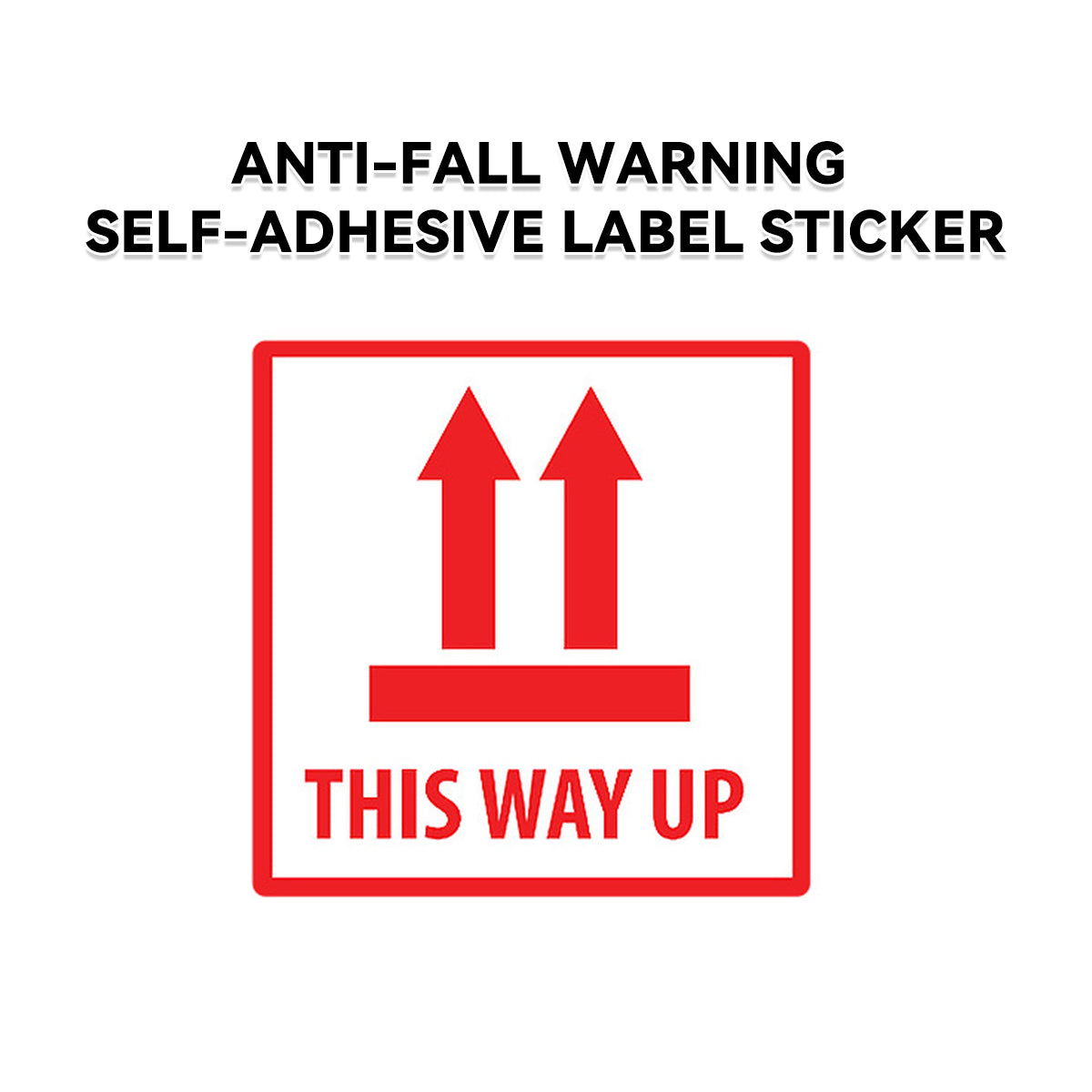 300pcs 12x12cm This Way Up Warning Sticker Roll