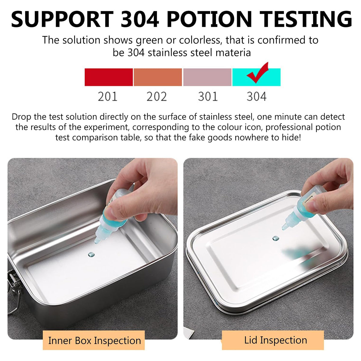 304 Stainless Steel Lunch Box Leakproof Storage