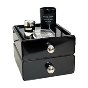 Multi-Layer Desktop Drawer Organizer Stackable Storage Box Black