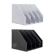 4-Compartment Document Storage Rack Foldable HIPS