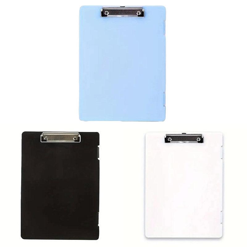 4 Pcs A4 File Folder Clipboards with Pen Slot PP Plastic