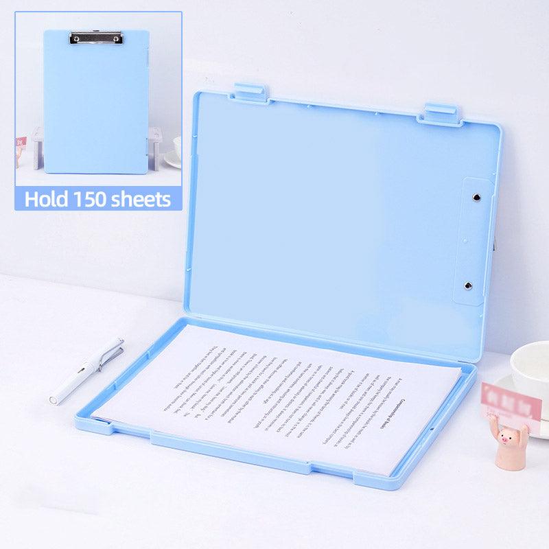 4 Pcs A4 File Folder Clipboards with Pen Slot PP Plastic
