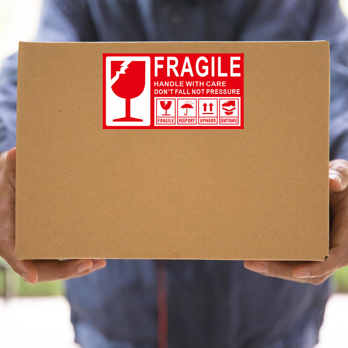Fragile Warning Stickers Self Adhesive for Parcels