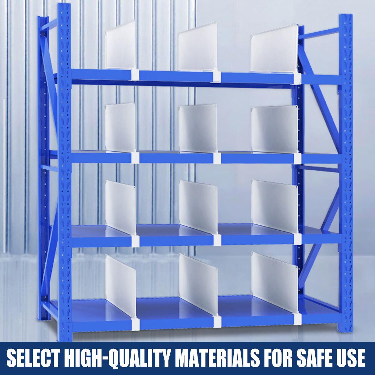 5pcs Snap-On Shelf Dividers for Storage