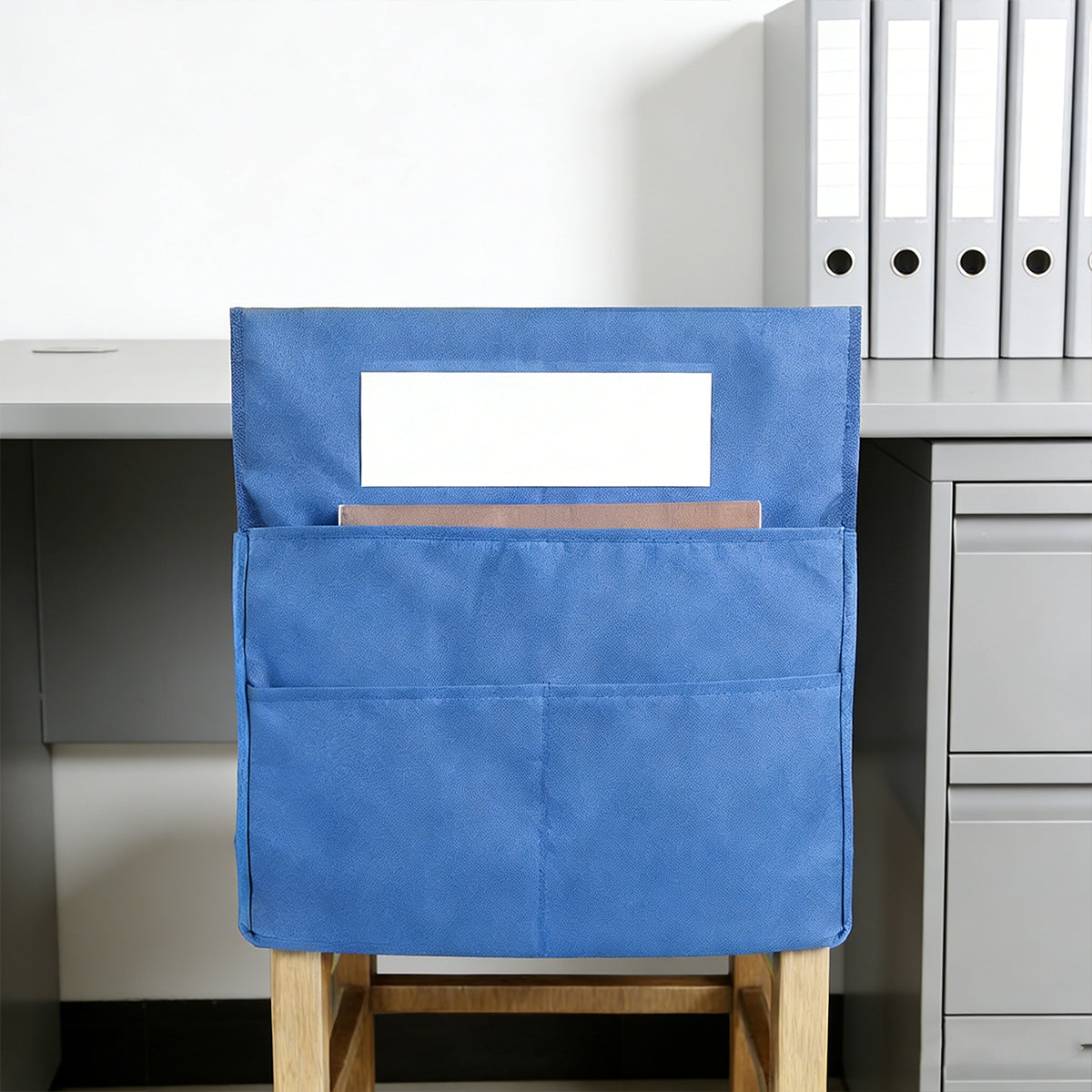6 Pcs Oxford Cloth Chair Storage Bag Name Tag Slot