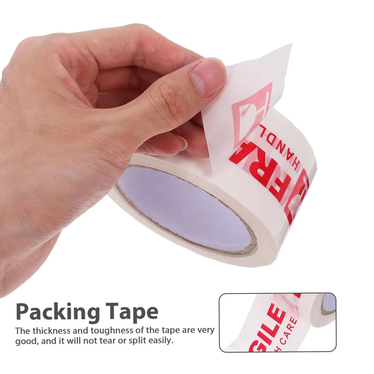 5 Rolls Fragile Warning Tape for Shipping Boxes