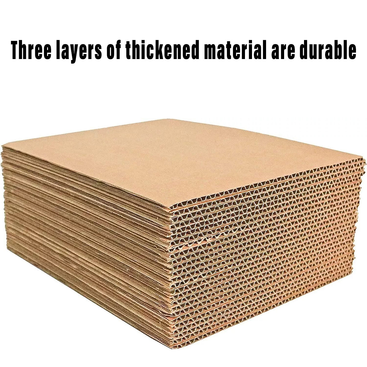 50pcs Corrugated Cardboard Sheets Assorted Sizes Inserts