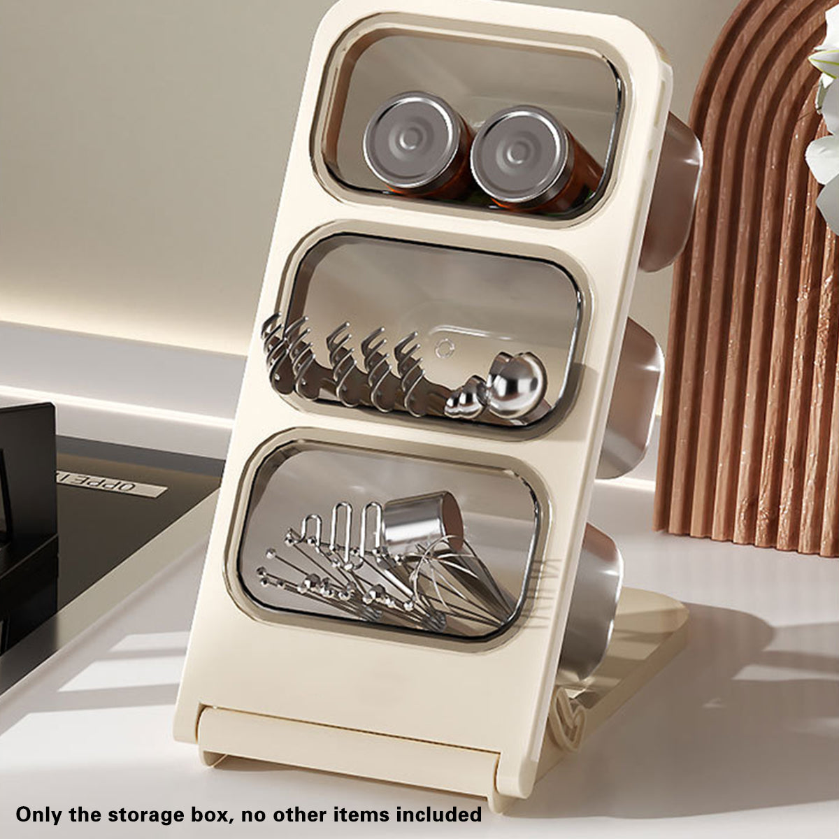 2 Pcs Large Capacity Desk Organiser Slanted Pen Holder PET ABS