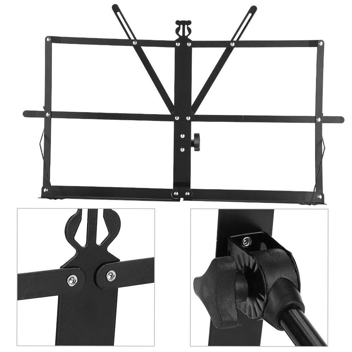 Portable Folding Music Stand Iron Book Holder