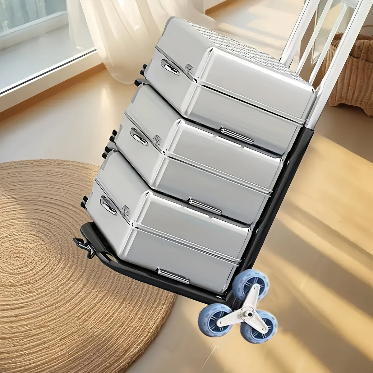 Portable Folding Transport Hand Truck Lightweight Heavy Duty