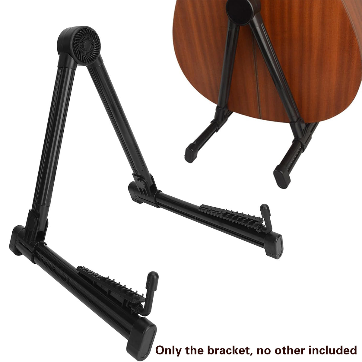 Folding Guitar Floor Stand Portable Holder with Anti-Slip Support
