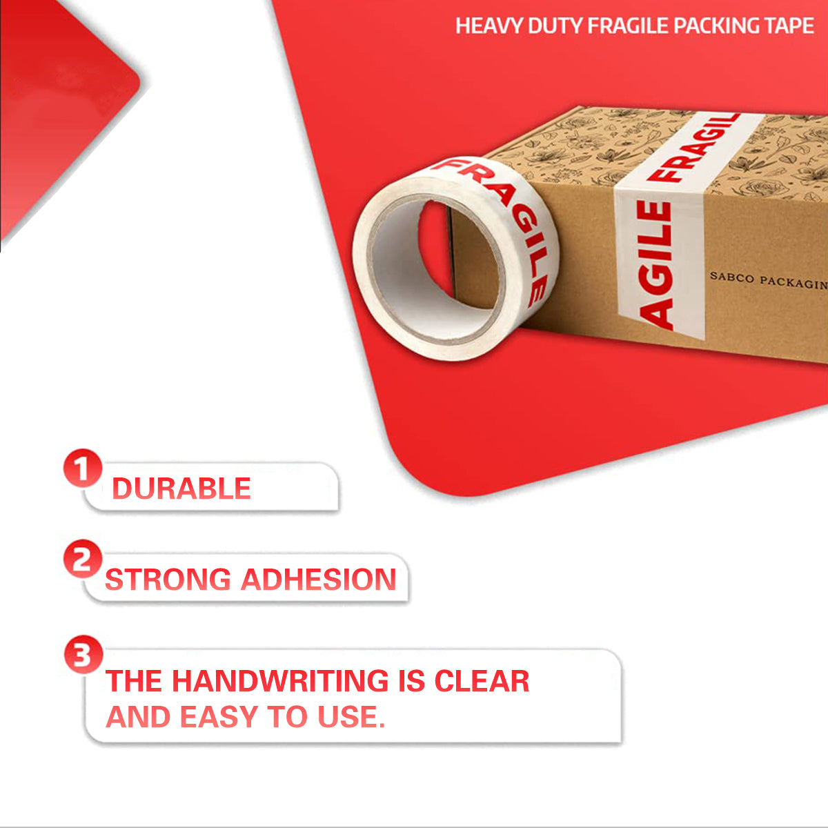 5 Rolls Fragile Stickers High Adhesion Shipping