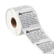Anti-Choking Warning Labels for Plastic Bags