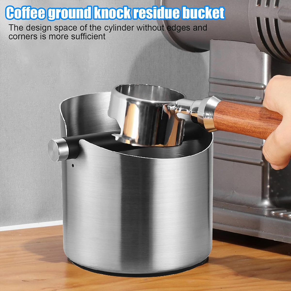 Stainless Steel Coffee Knock Box for Espresso