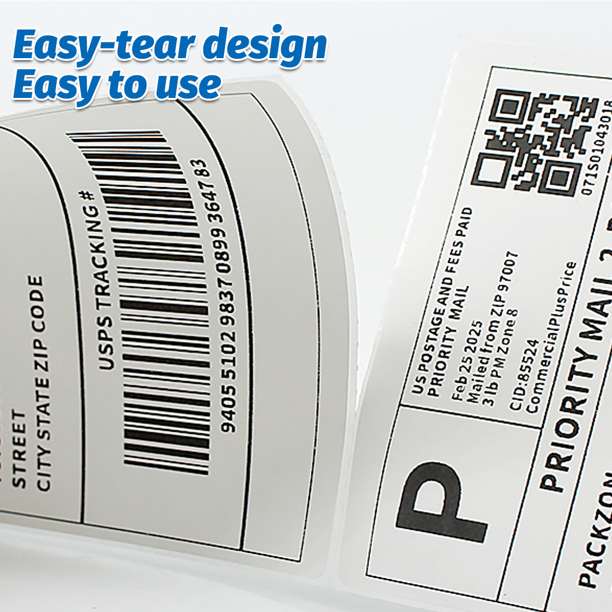 10000 Sheets Thermal Paper Foldable Labels Multipurpose Self Adhesive Set