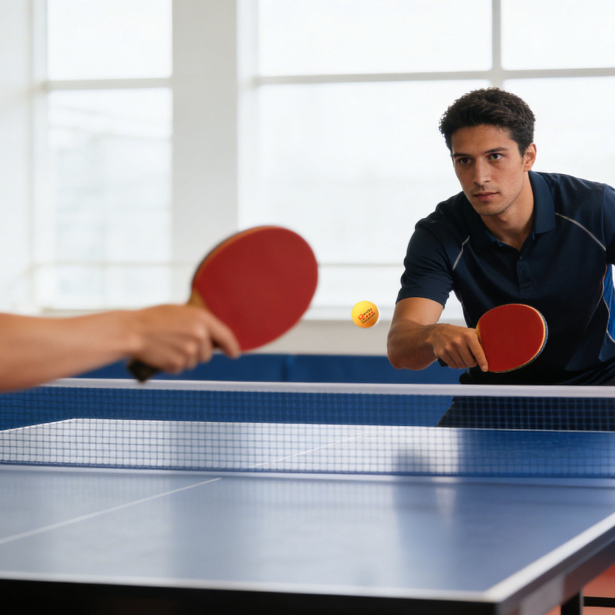 100pcs 2-Star 40mm Seamless ABS Table Tennis