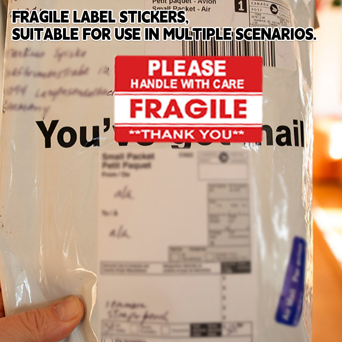 Fragile Sticker Labels 2 Rolls 1000pcs