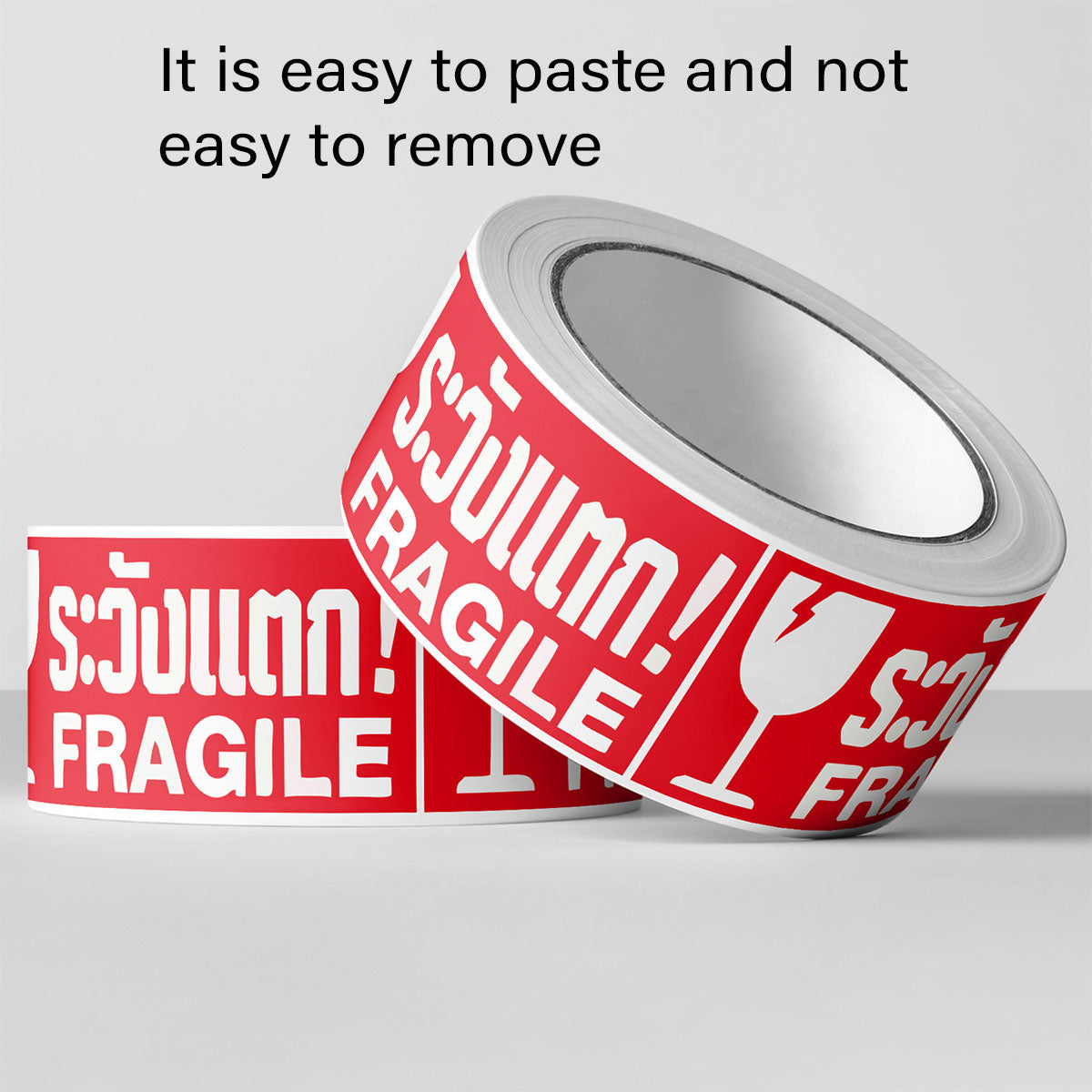 4 Rolls Fragile Warning Label Stickers Red Handle With Care