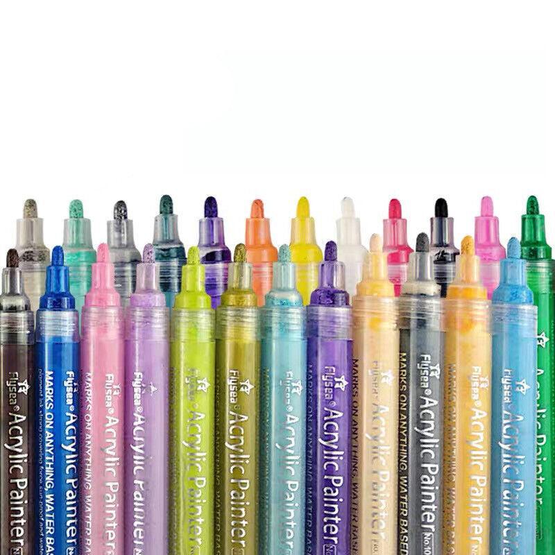 6/12/24/35/80 Pcs Acrylic Paint Pens Extra Fine Water-Based