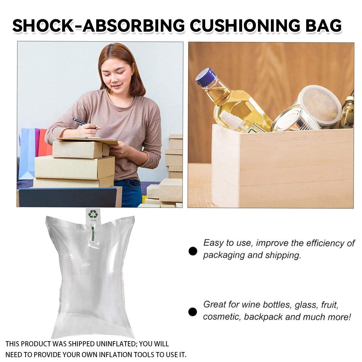 100pcs Inflatable Cushion Packaging Bags