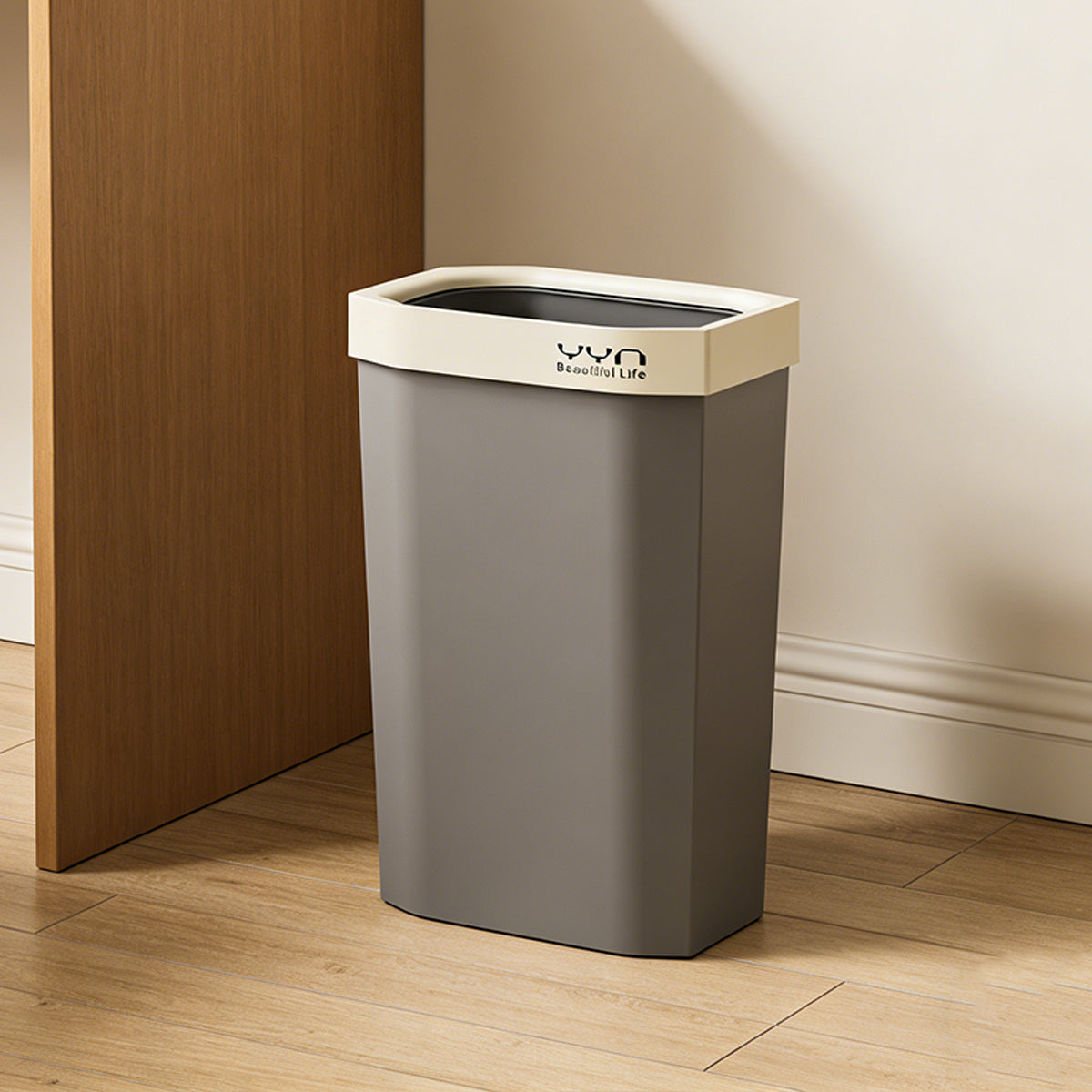40L Slim Open-Top Waste Bin for Kitchen