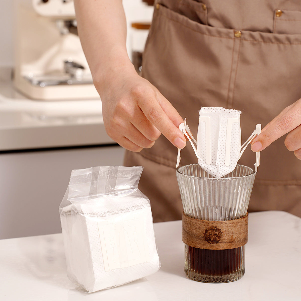 100pcs Hanging Ear Coffee Filter Drip Bags