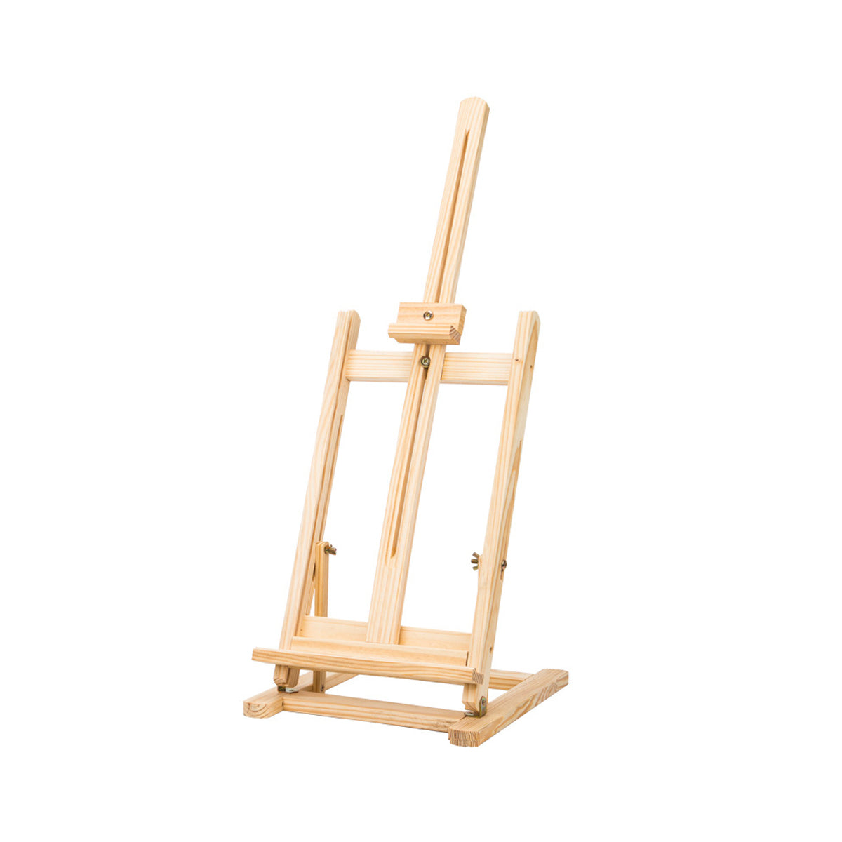 Wooden Tabletop Easel Stand Foldable Adjustable Natural Finish