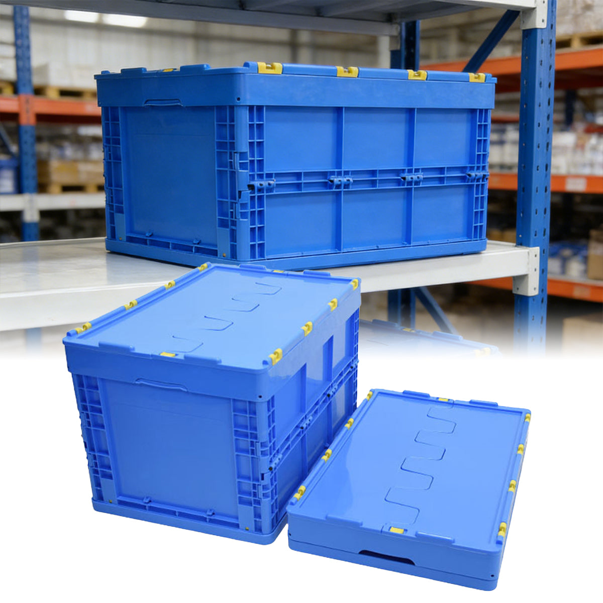 Foldable Plastic Storage Box for Workshop