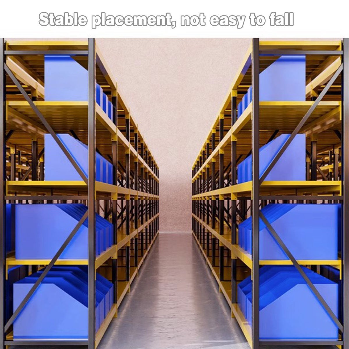5pcs Stackable Shelf Storage Boxes with Label