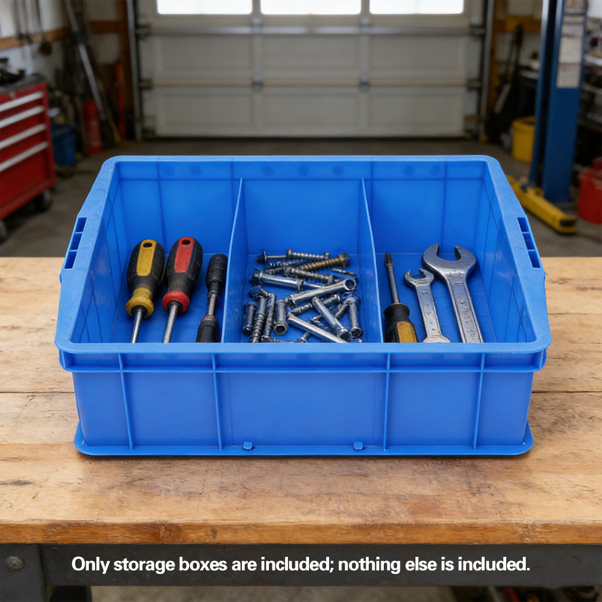 Plastic Storage Box with 3 or 6 Compartments