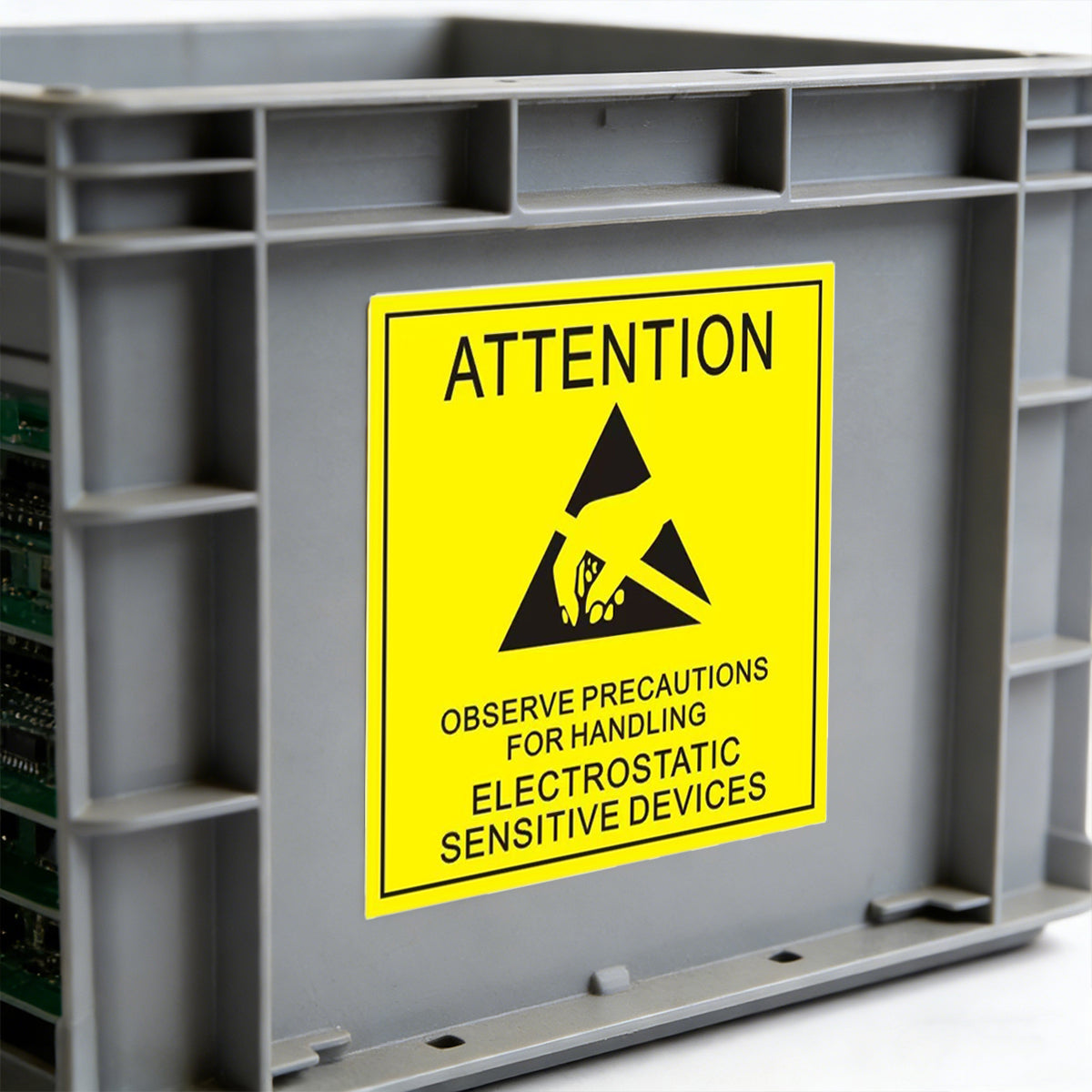 Anti-Static Warning Sticker Labels for Electronics