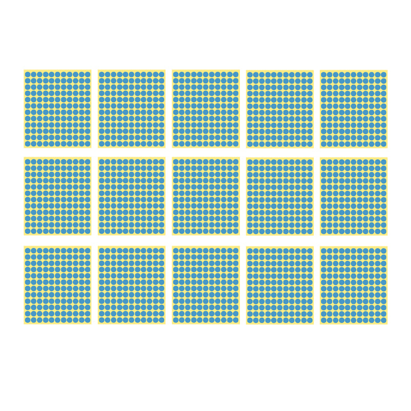 13mm Round Sticker Dots Adhesive Labels 1/5/15 Sheets