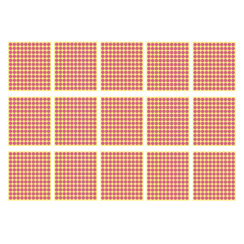 13mm Round Sticker Dots Adhesive Labels 1/5/15 Sheets