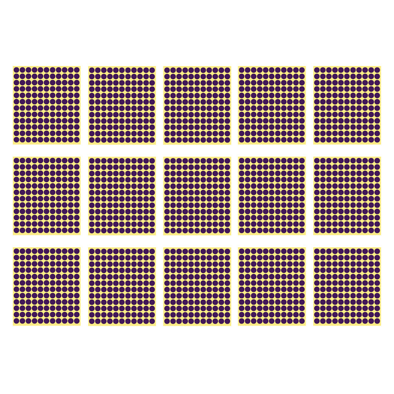 13mm Round Sticker Dots Adhesive Labels 1/5/15 Sheets