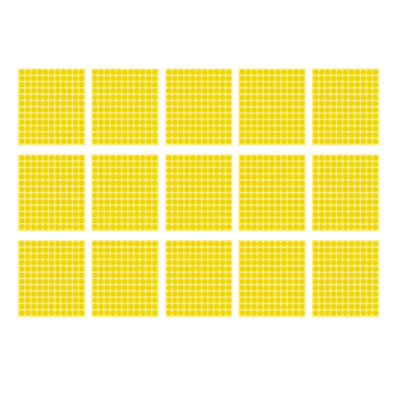 13mm Round Sticker Dots Adhesive Labels 1/5/15 Sheets