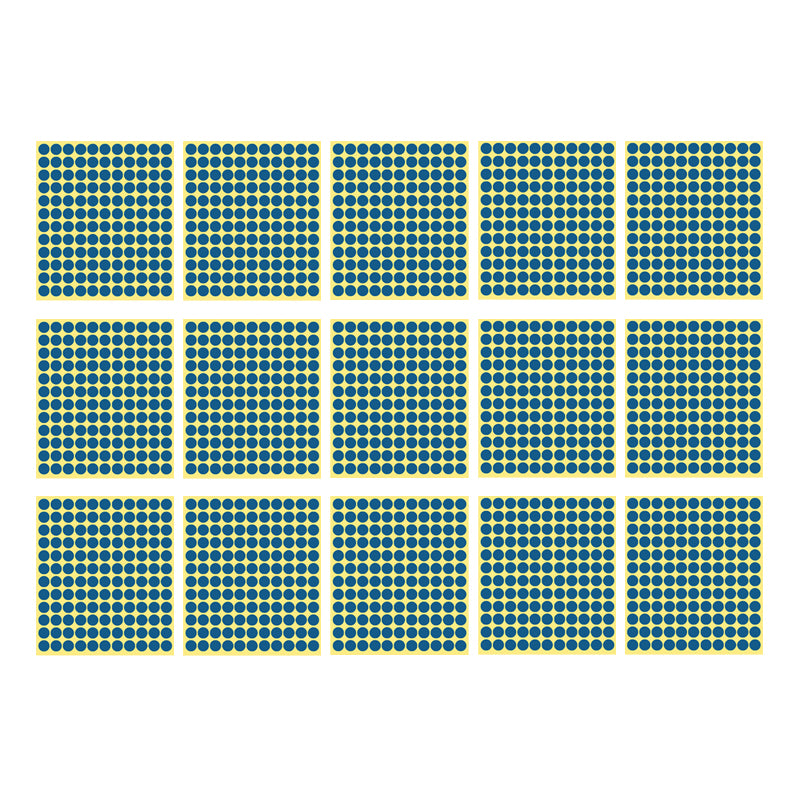 13mm Round Sticker Dots Adhesive Labels 1/5/15 Sheets