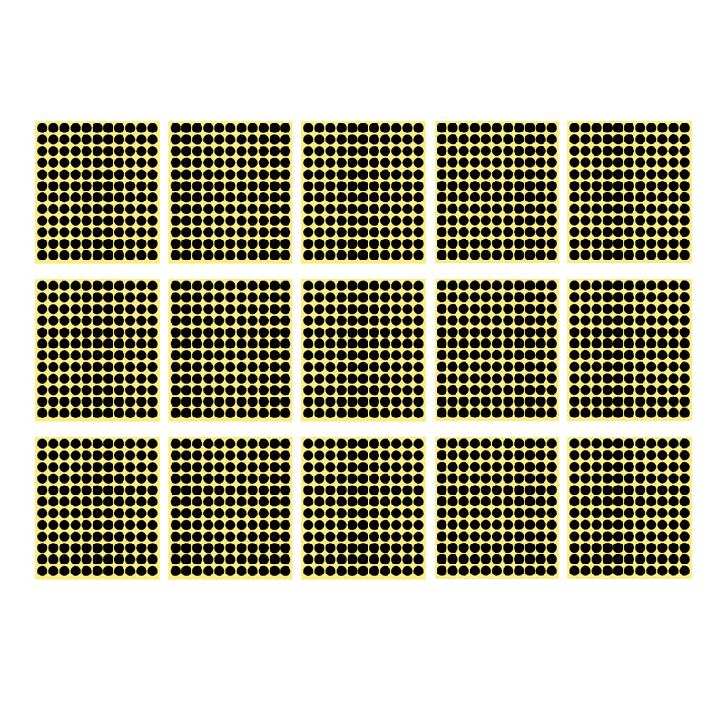 13mm Round Sticker Dots Adhesive Labels 1/5/15 Sheets