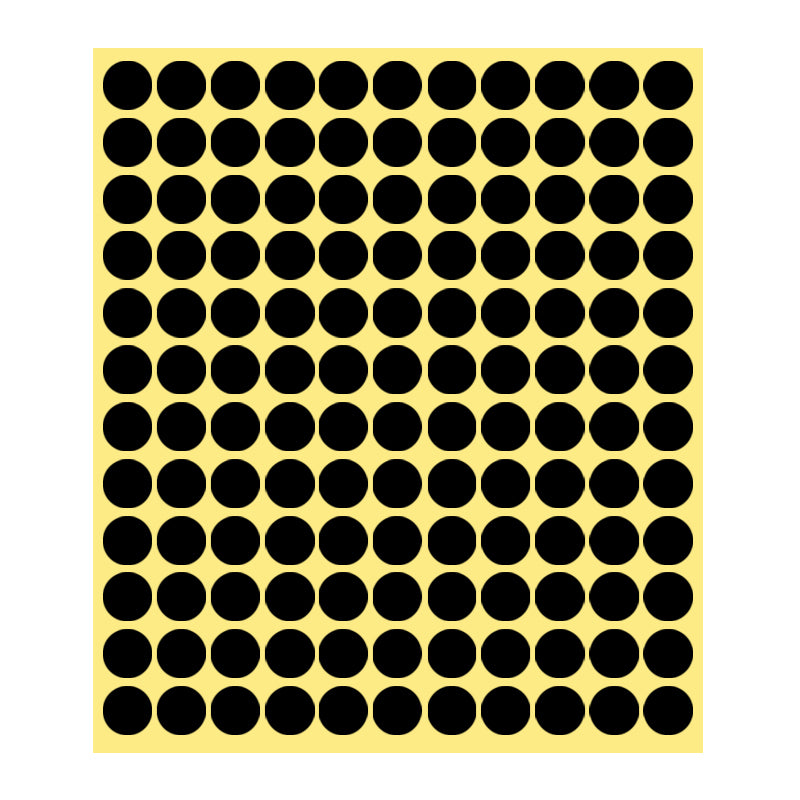 13mm Round Sticker Dots Adhesive Labels 1/5/15 Sheets