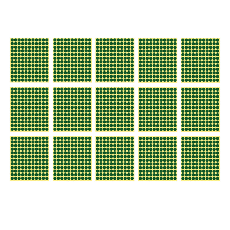 13mm Round Sticker Dots Adhesive Labels 1/5/15 Sheets