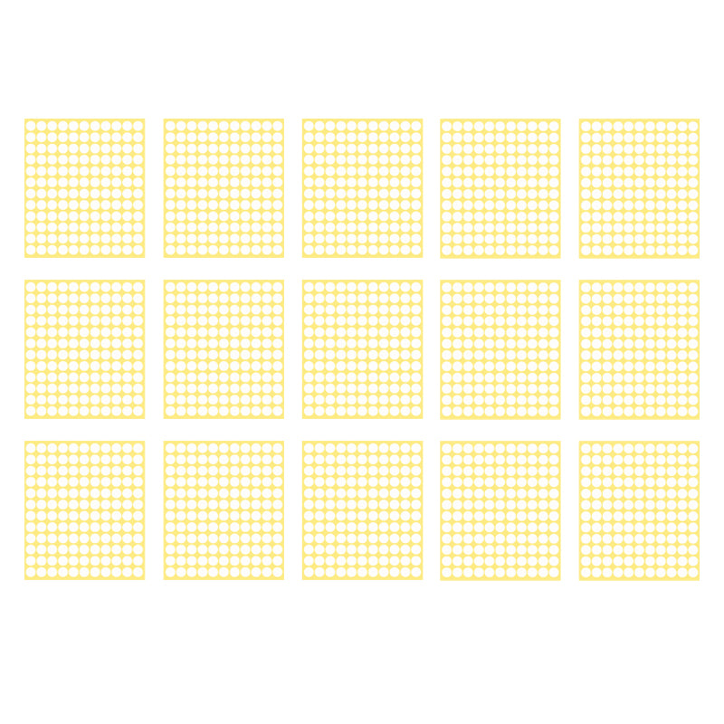 13mm Round Sticker Dots Adhesive Labels 1/5/15 Sheets