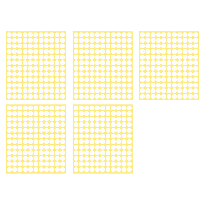 13mm Round Sticker Dots Adhesive Labels 1/5/15 Sheets