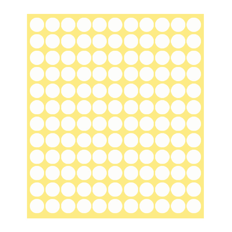 13mm Round Sticker Dots Adhesive Labels 1/5/15 Sheets