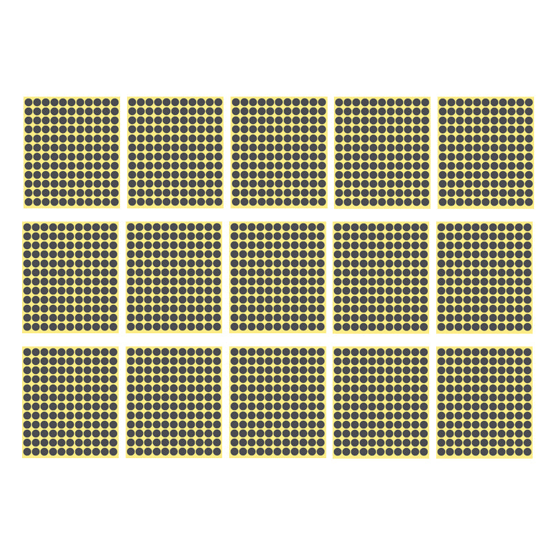 13mm Round Sticker Dots Adhesive Labels 1/5/15 Sheets