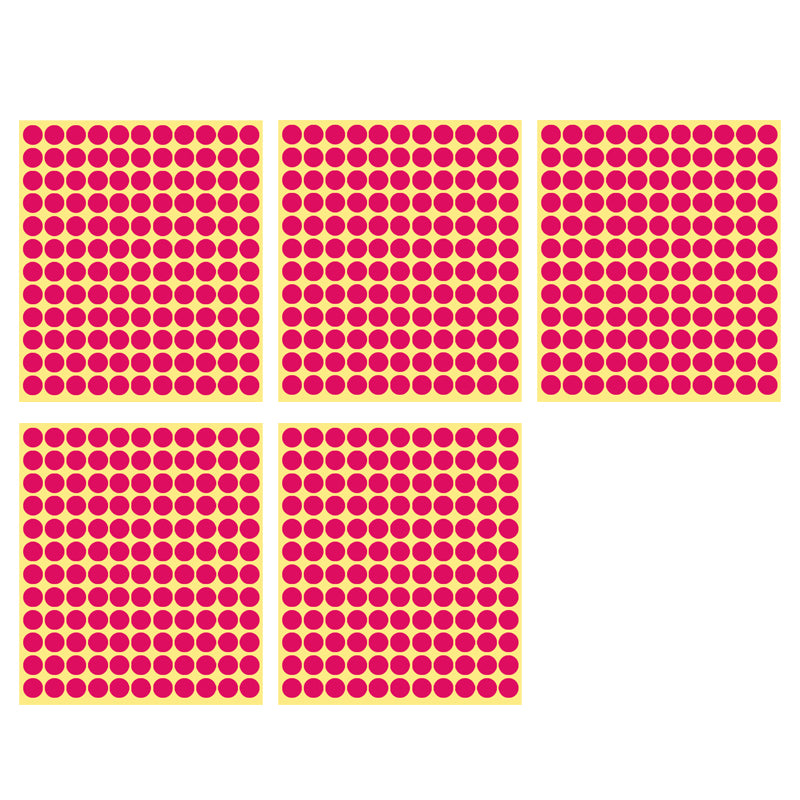 13mm Round Sticker Dots Adhesive Labels 1/5/15 Sheets