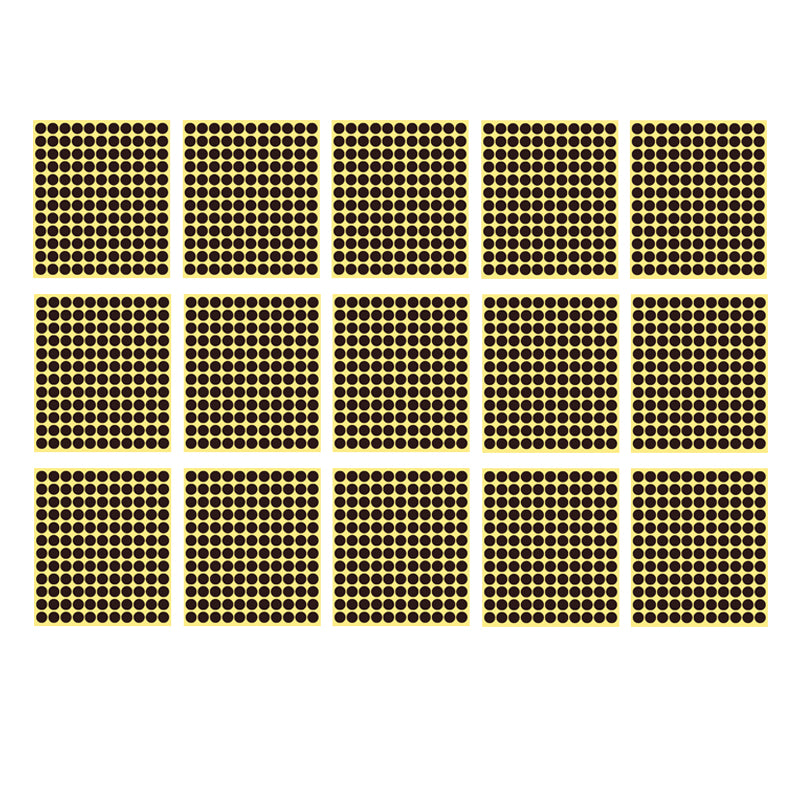 13mm Round Sticker Dots Adhesive Labels 1/5/15 Sheets