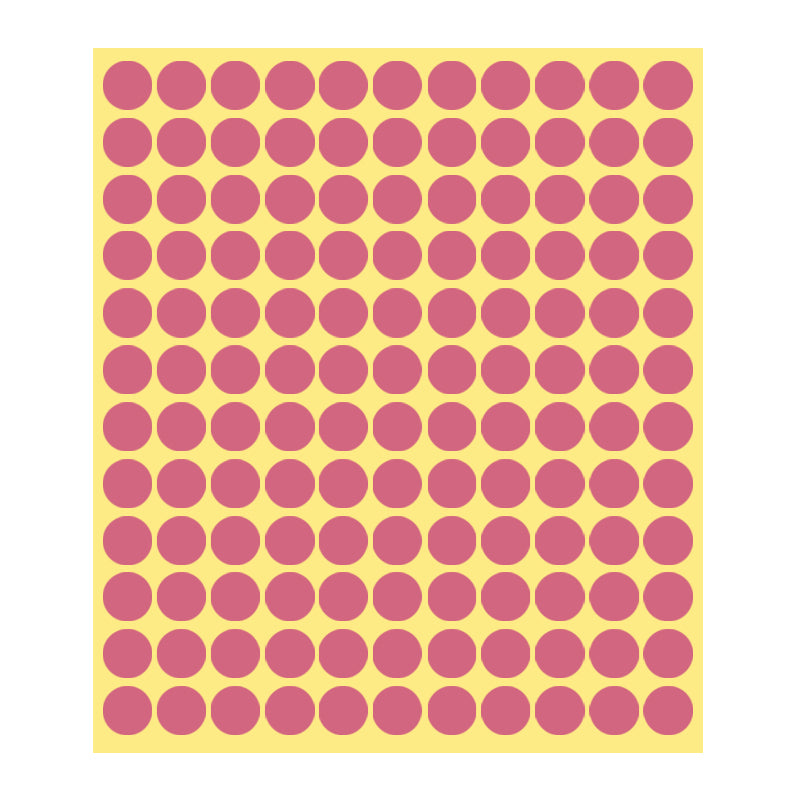 13mm Round Sticker Dots Adhesive Labels 1/5/15 Sheets