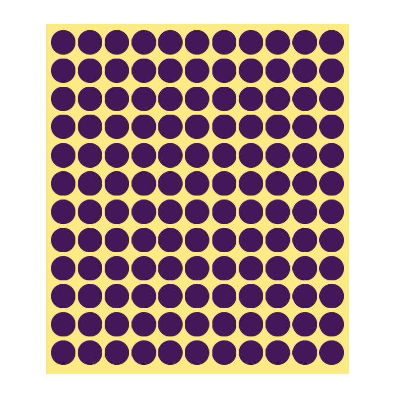 13mm Round Sticker Dots Adhesive Labels 1/5/15 Sheets