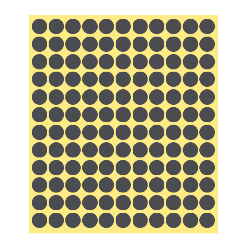 13mm Round Sticker Dots Adhesive Labels 1/5/15 Sheets
