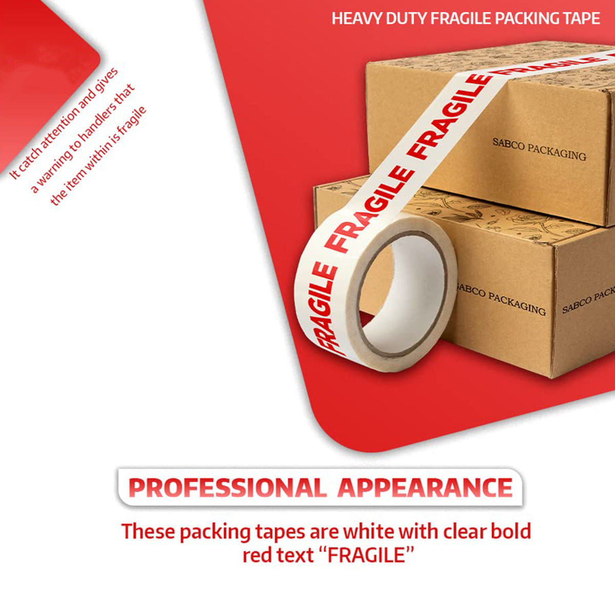 5 Rolls Fragile Stickers High Adhesion Shipping